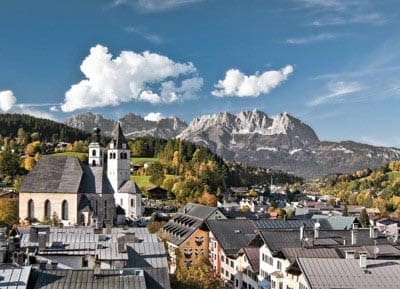 Stadtüberblick Kitzbühel