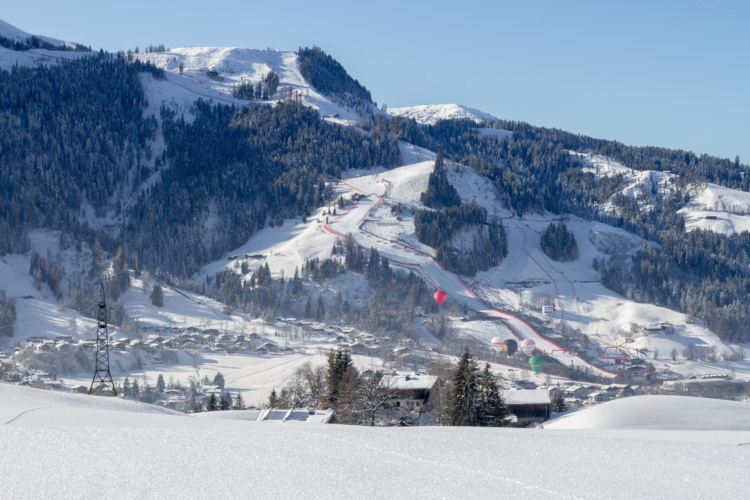 Hahnenkamm-Abfahrt Streif in Kitzbühel